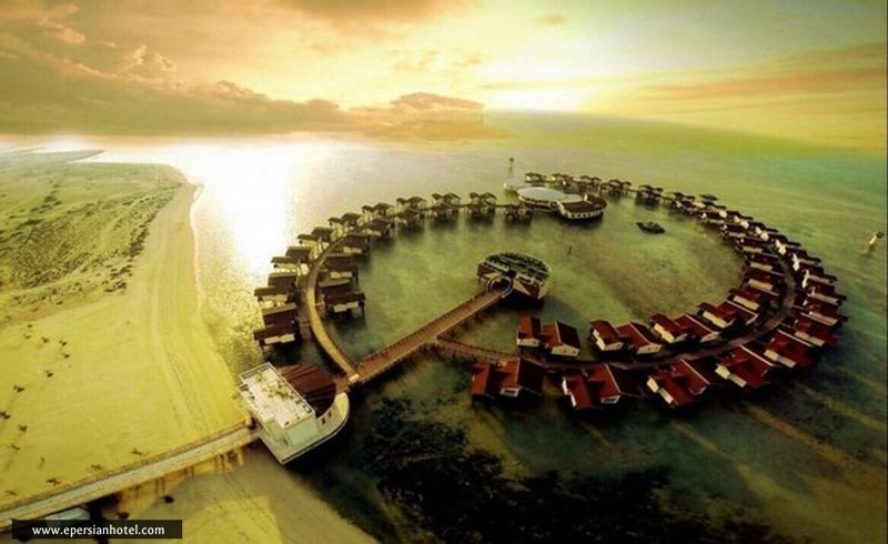 نمای کلی هتل ترنج کیش